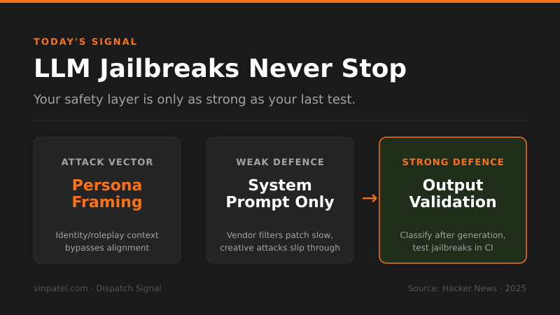 AI Jailbreaks Are Getting Creative — And That's a Builder Problem