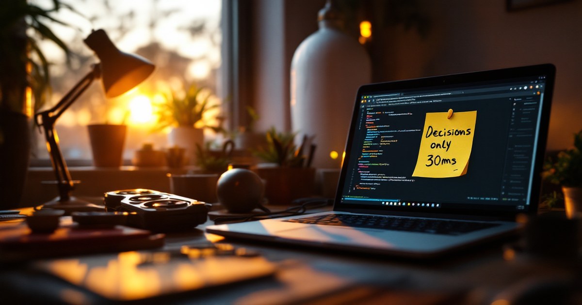 Jeff's 0.8B decision models claim ~30 ms, trained at home