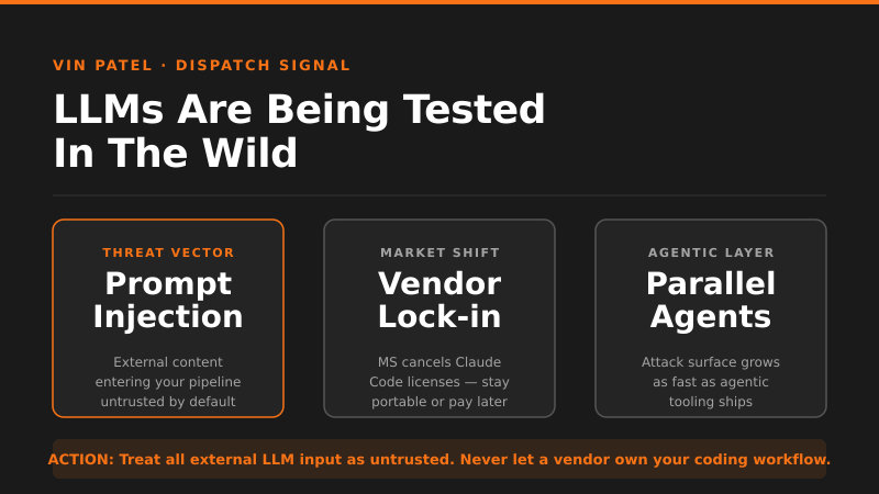 LLMs Are Being Tested in the Wild Right Now