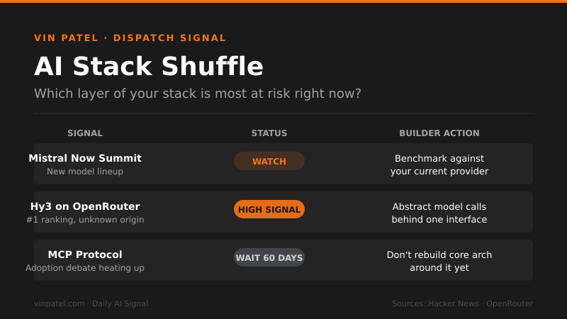 Mistral, Mystery Models, and the MCP Wobble: This Week's AI Stack Is Shifting